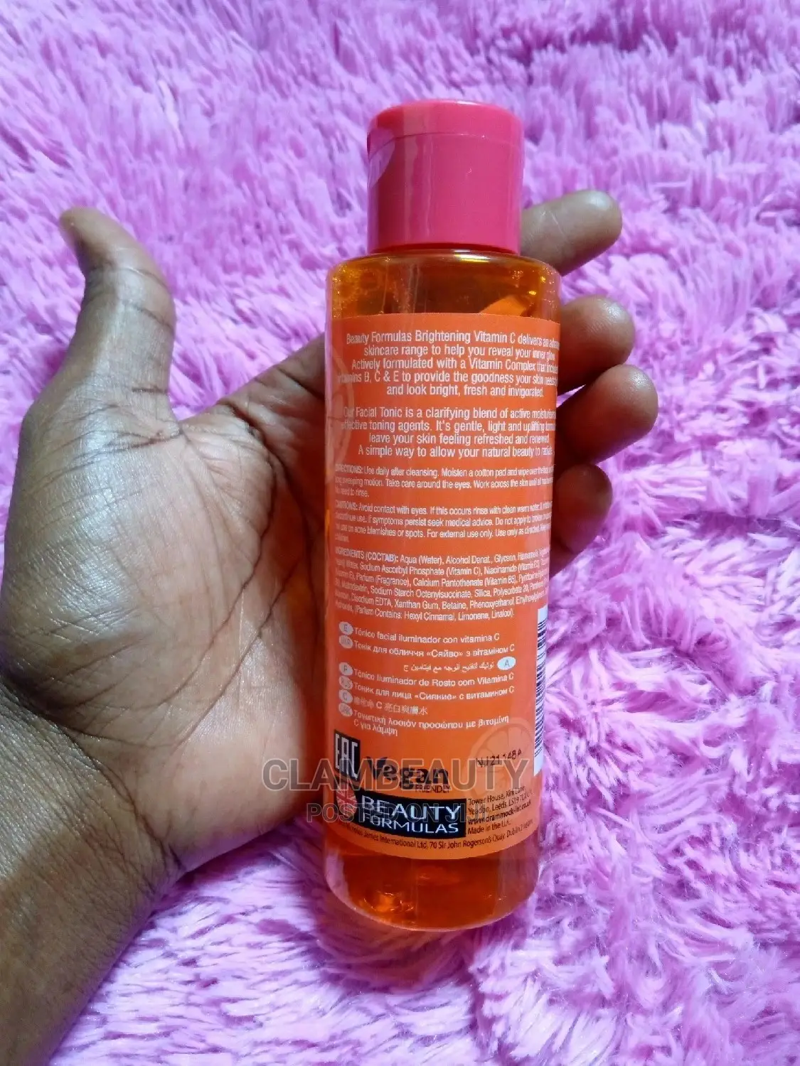 Tonic Beauty Formulas Brightening Vitamin C Facial Toner