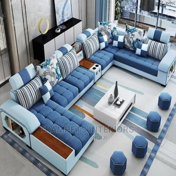 Blue Supreme Sectional Sofa Call