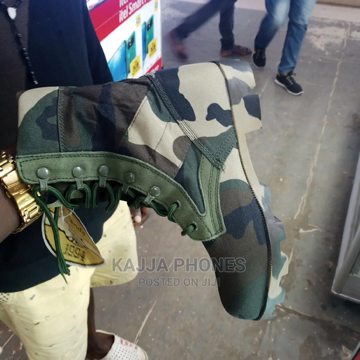 Green Army Boots