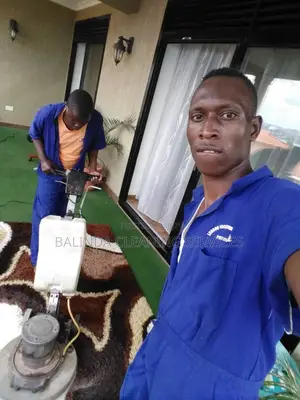 Machine Carpet Cleaning in Progress