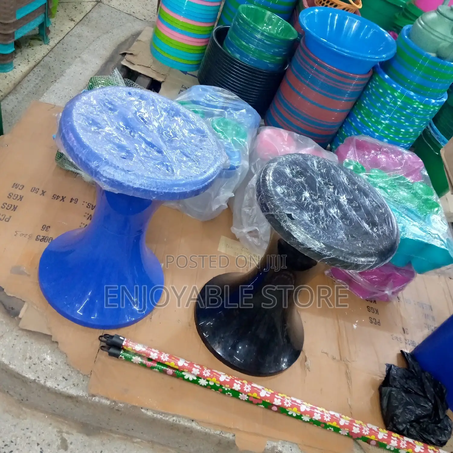 Plastic Double Rounded Stool