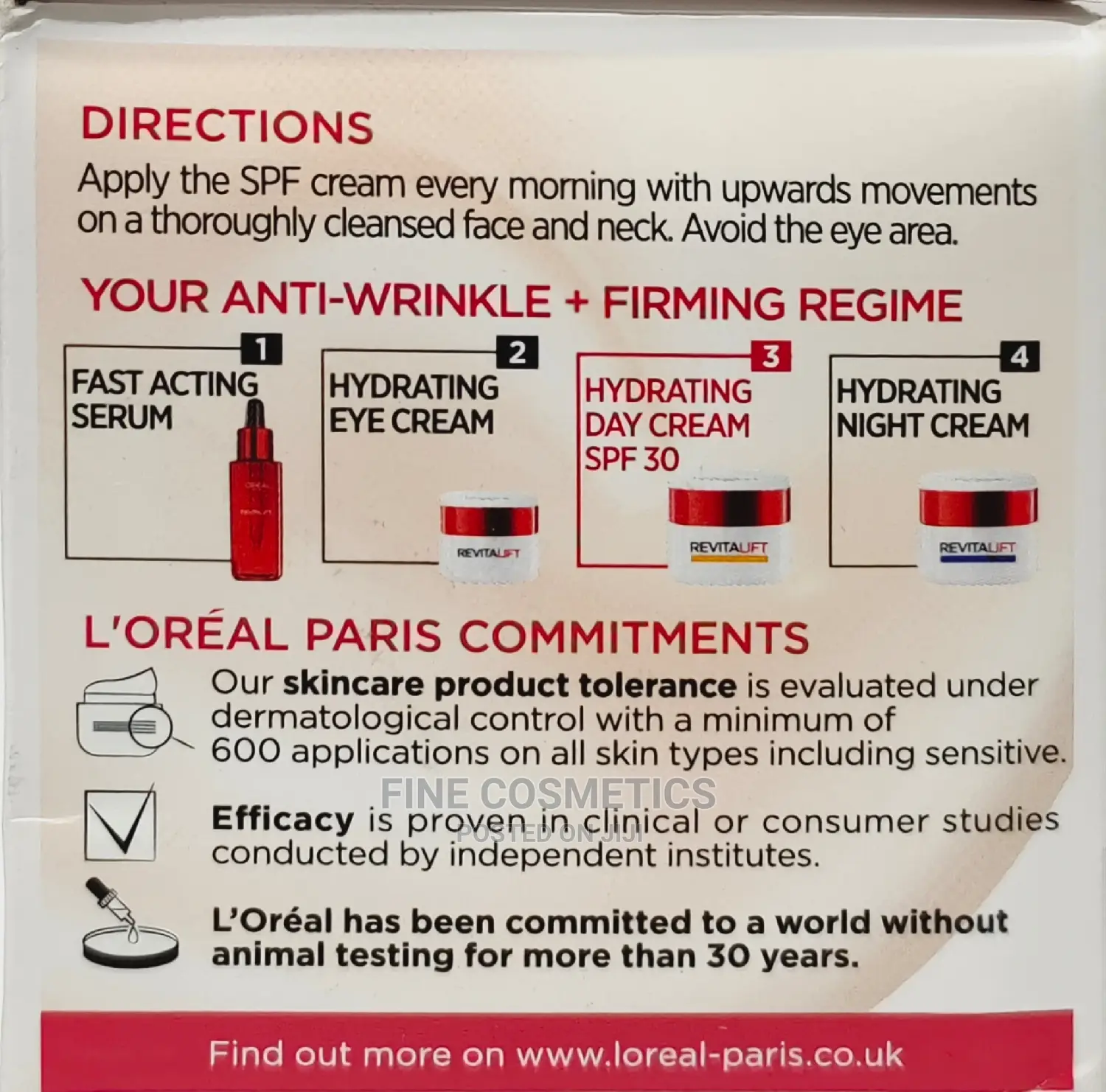 l'Oreal Paris Revitalift Ant-Wrinkle SPF30 Firming Day Cream