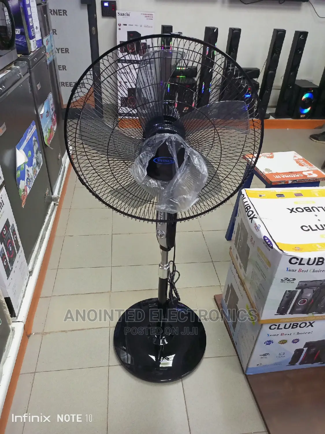 Venus Stand Fan Black