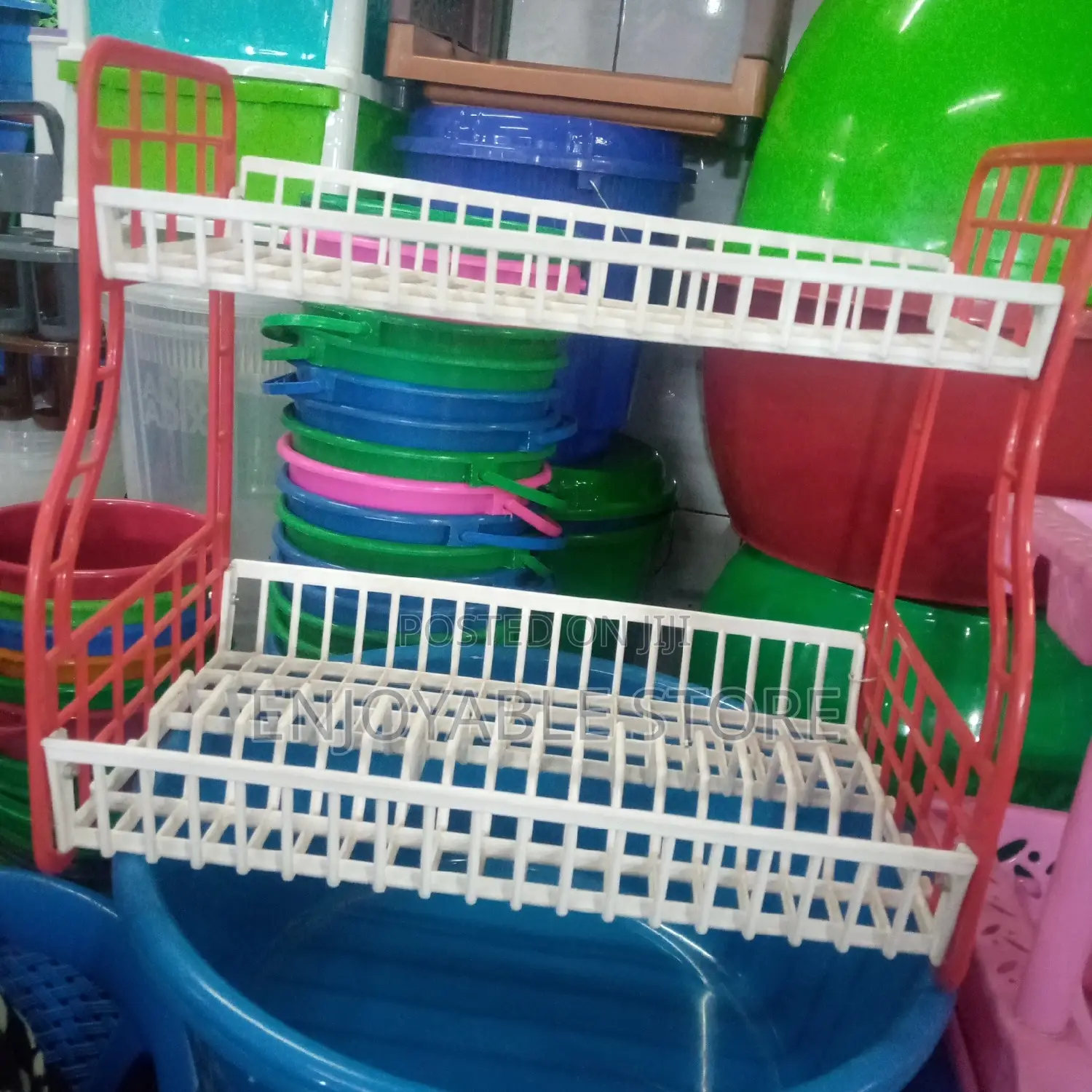 Durable Plastic Plastic Dish Drainer Organizer