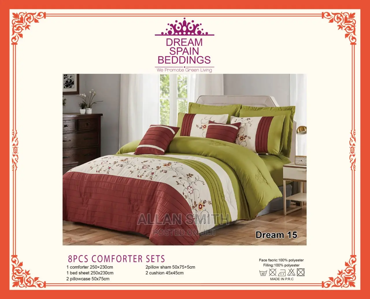 8pcs Bed Cover Set