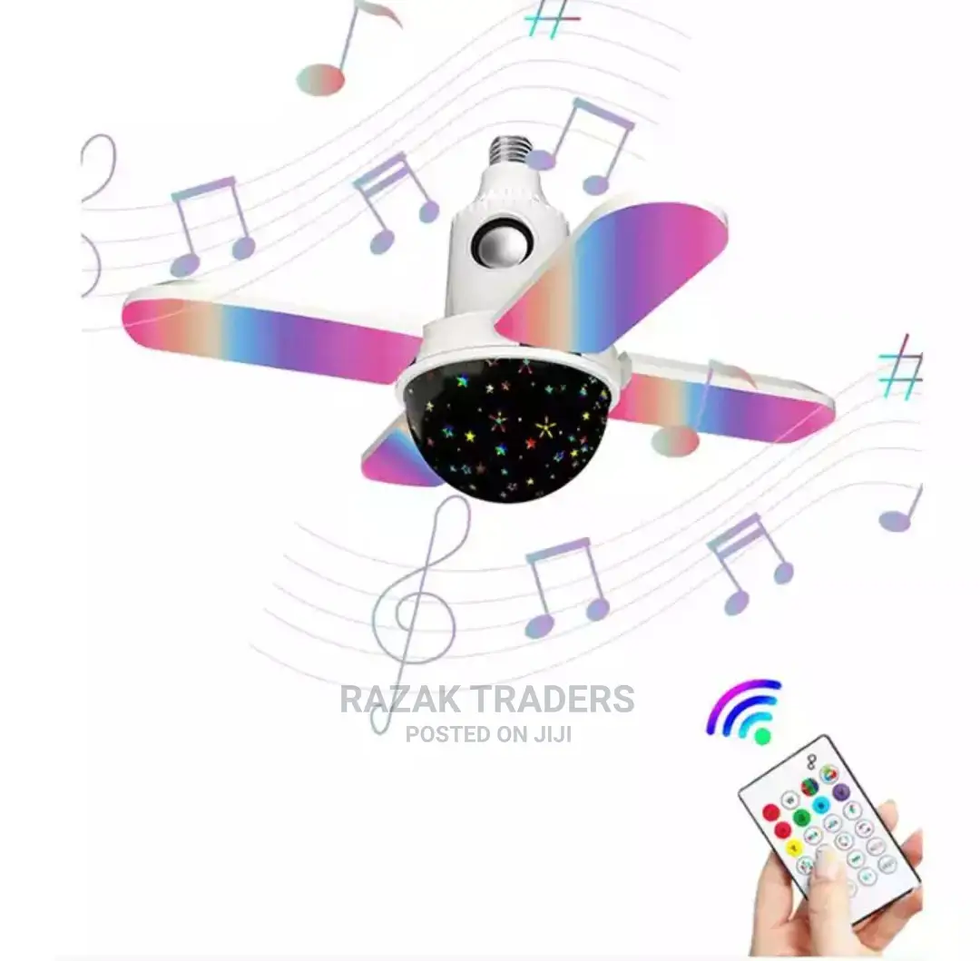 3-Leaf 4-Leaf Music Bulb With Bluetooth Speak/Remote Control
