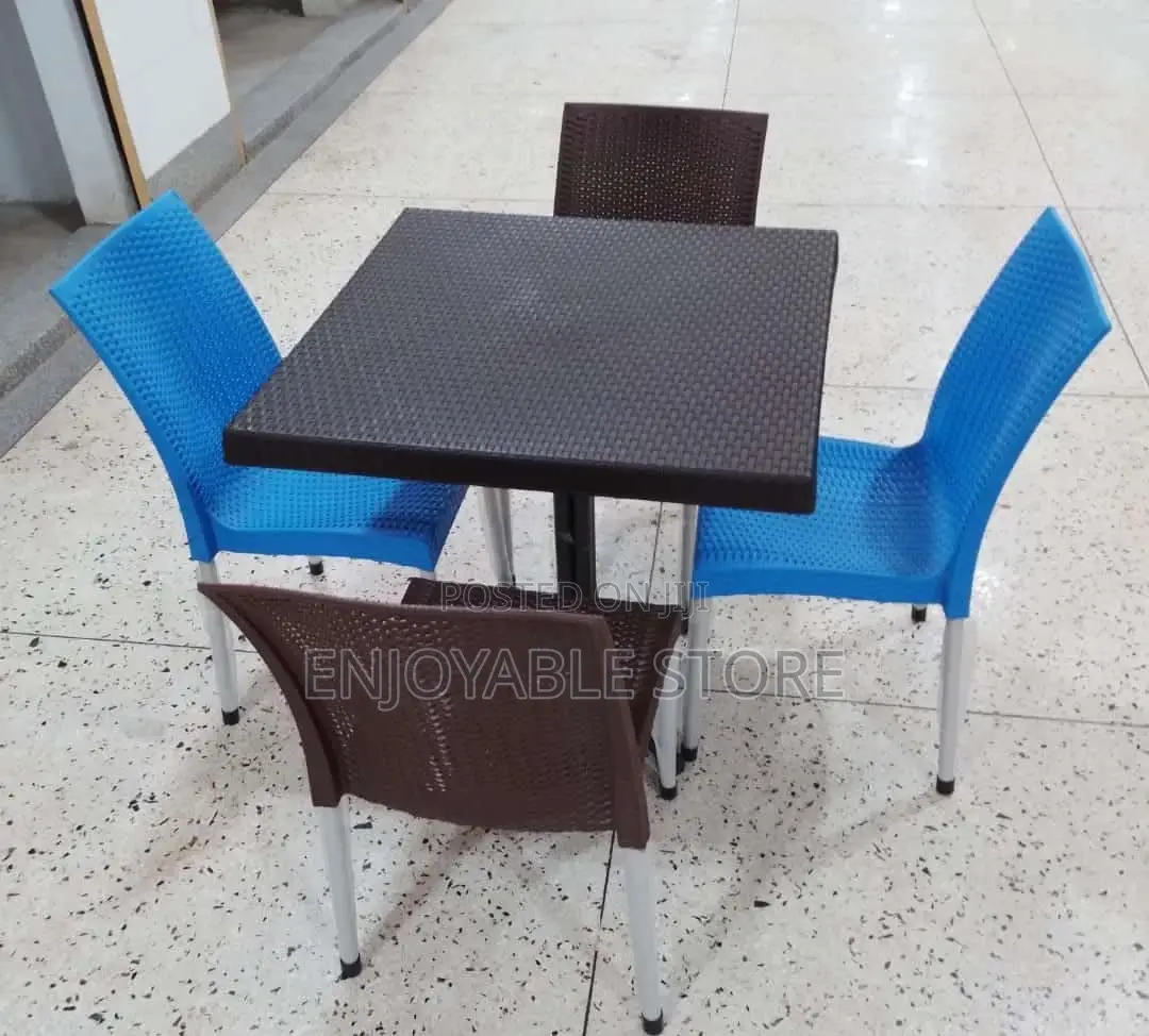 Plastic Set of Table and 4 Plastic Chairs
