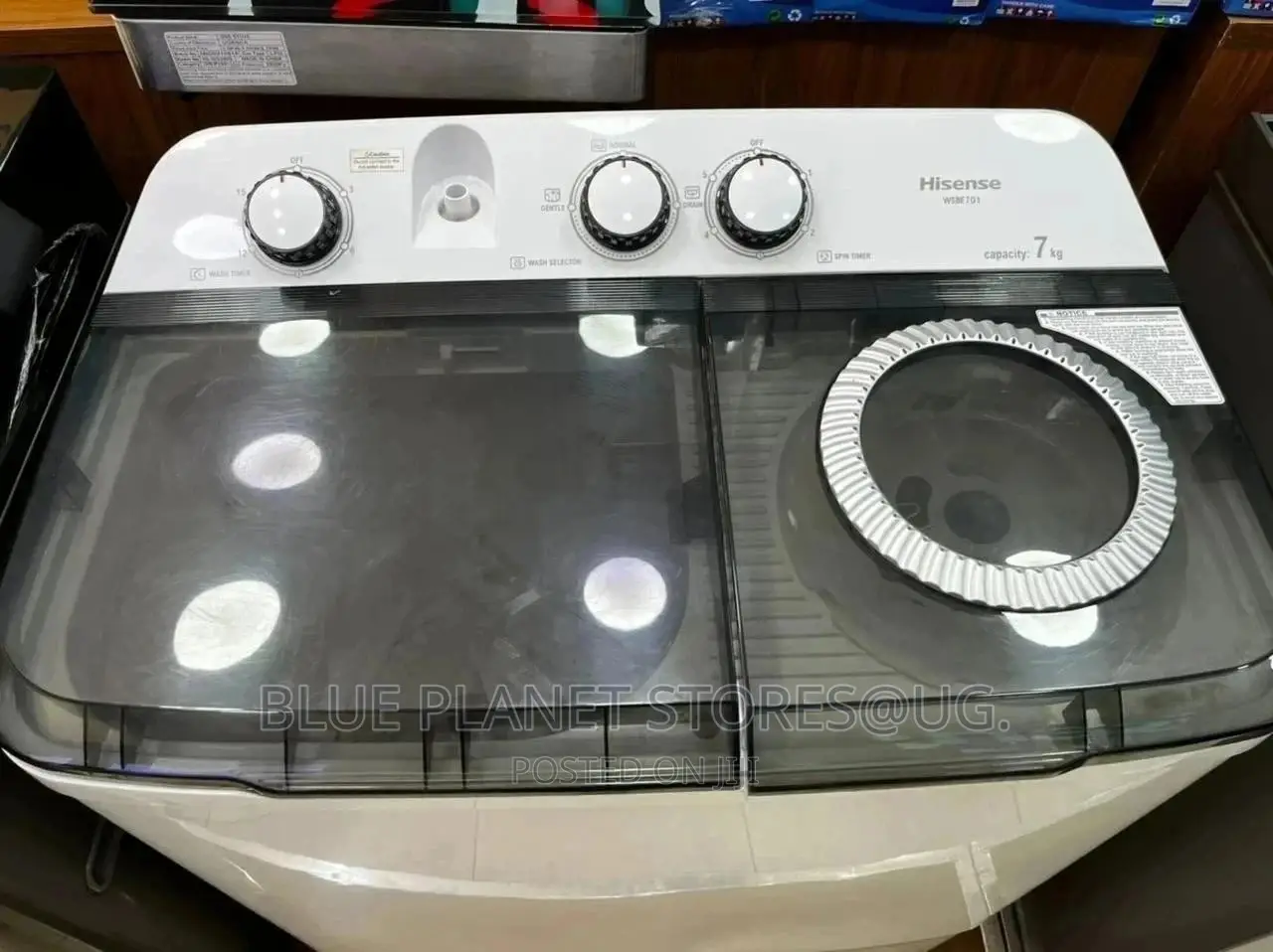 Hisense 7kg Semi Auto Twin Tub Washing Machine || Wash $ Dry