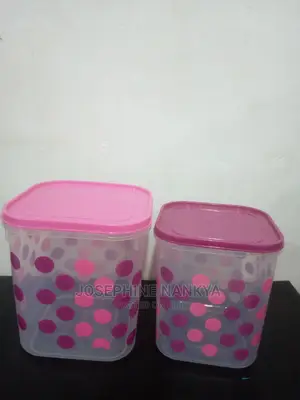 Colourless Foodmate Dishes With Pink Doted Design