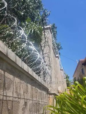 Electric Fencing System With Razor Wire.