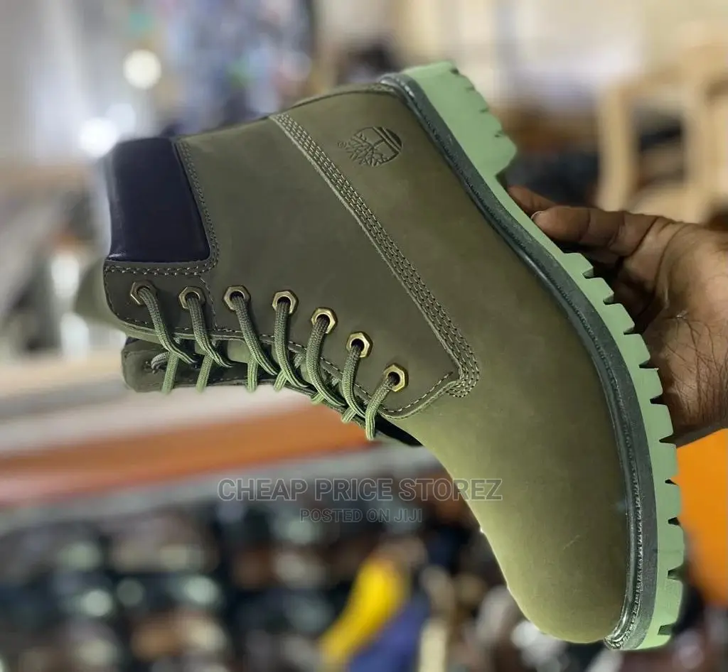 Green Timberland Boots Shoes Green Color