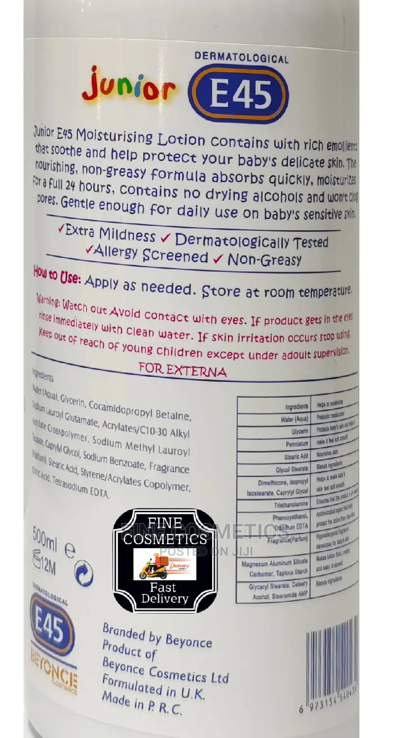 ORIGINAL E45 Junior Moisturising Children Care Lotion 500ml