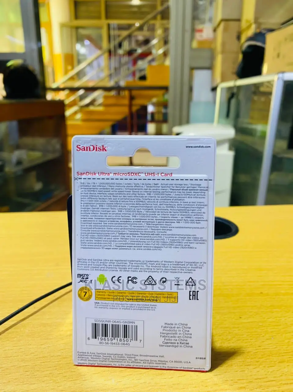 Sandisk Ultra
Microsd Card 64gd
