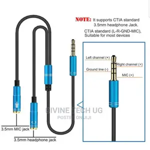 3.5mm Audio Splitter 1 Male to 2 Female Jack 1 Review