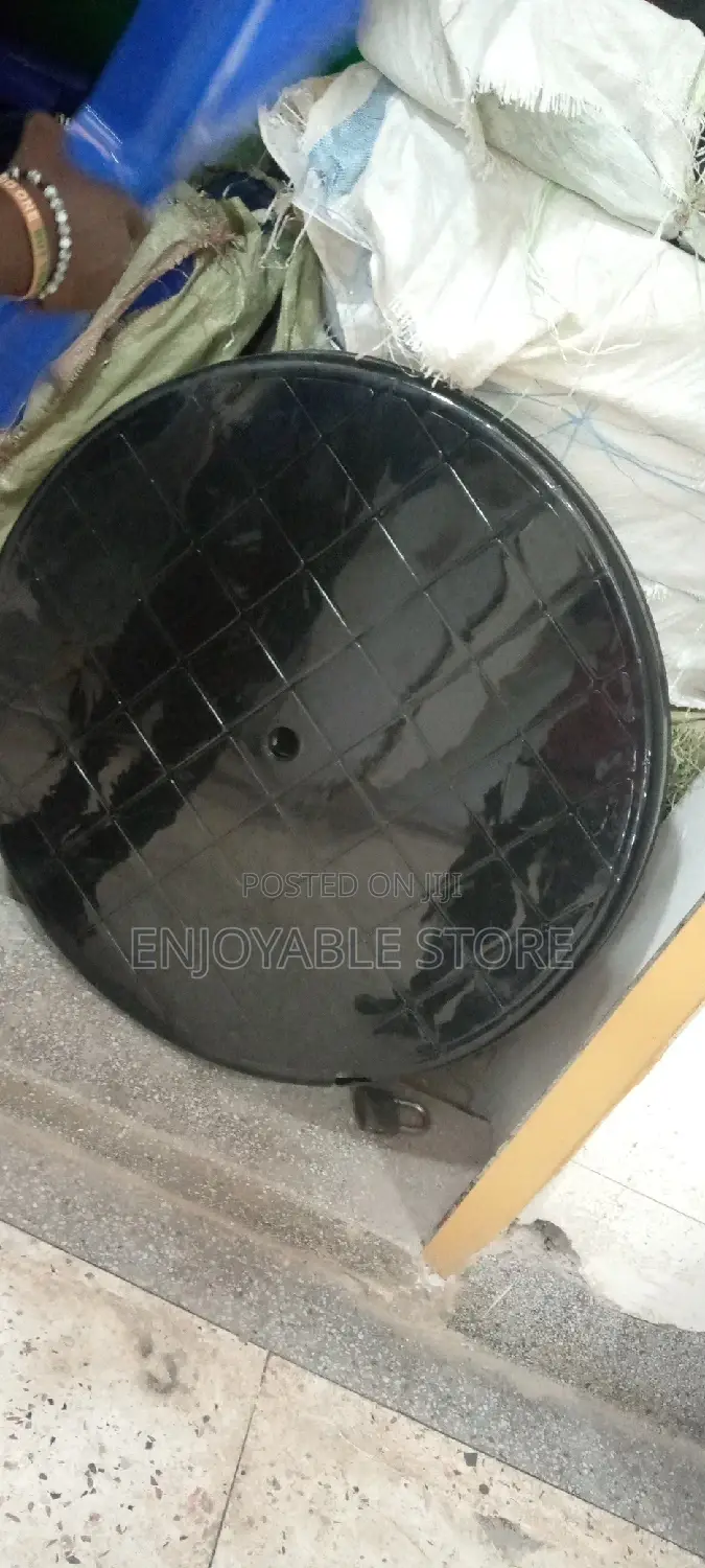 Strong Plastic Round Black Table