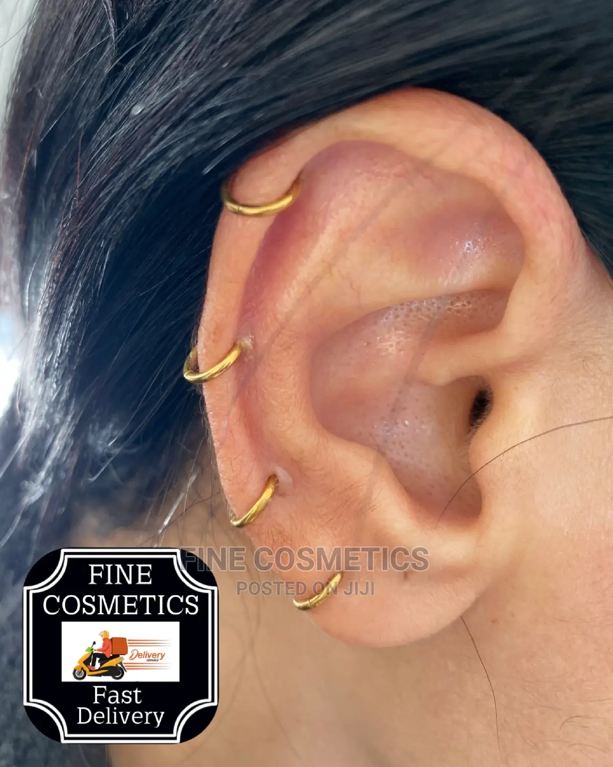 1pair Titanium Segment Earring,Septum Ring, Nosering Clicker