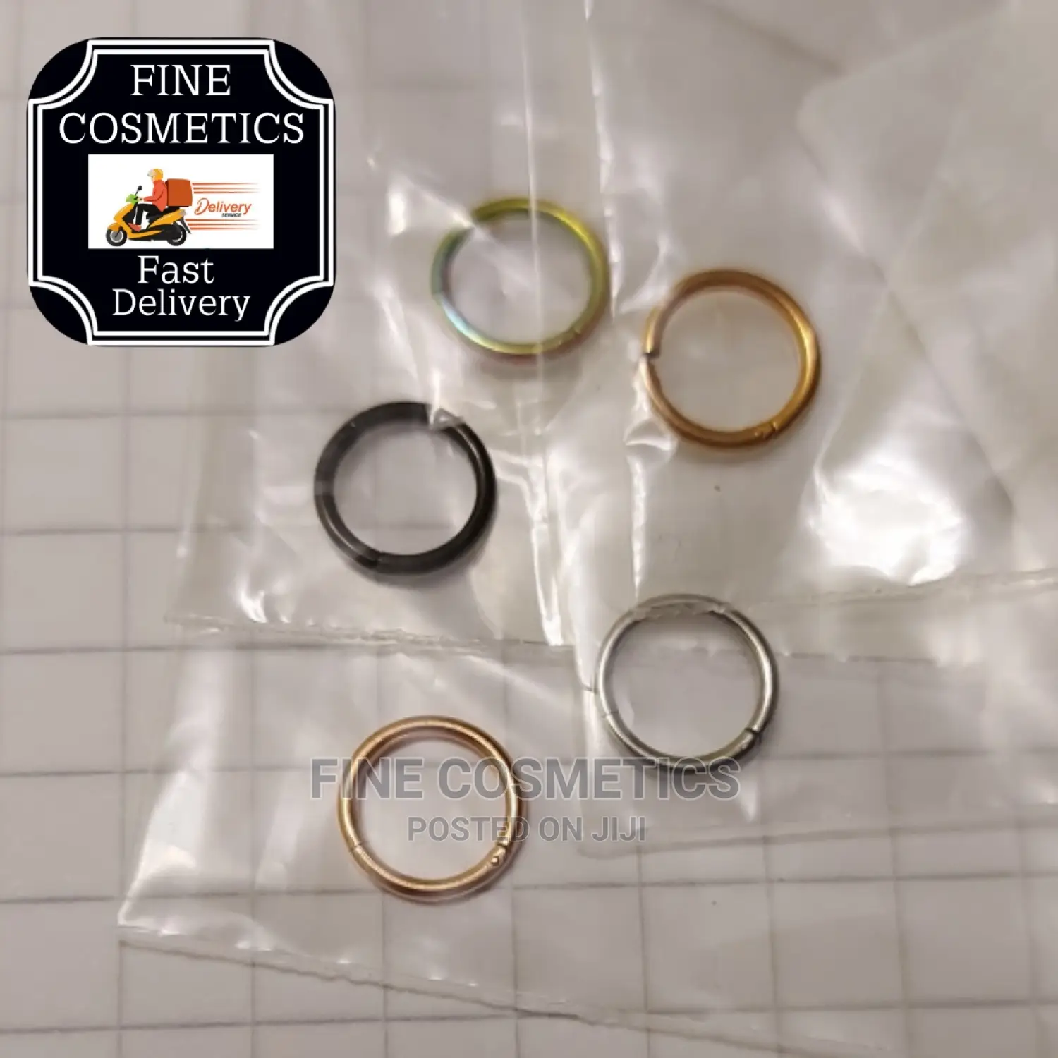 1pair Titanium Segment Earring,Septum Ring, Nosering Clicker