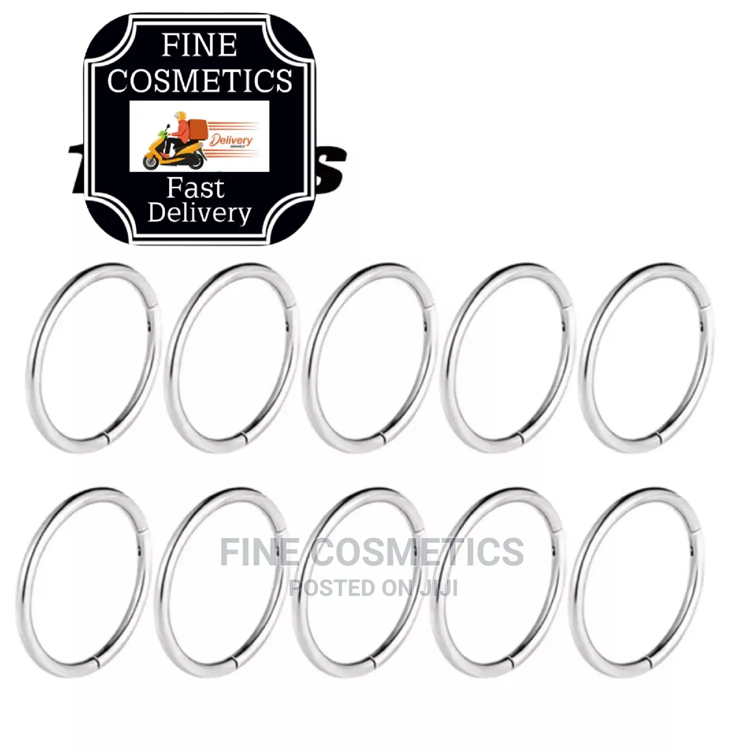 1pair Titanium Segment Earring,Septum Ring, Nosering Clicker