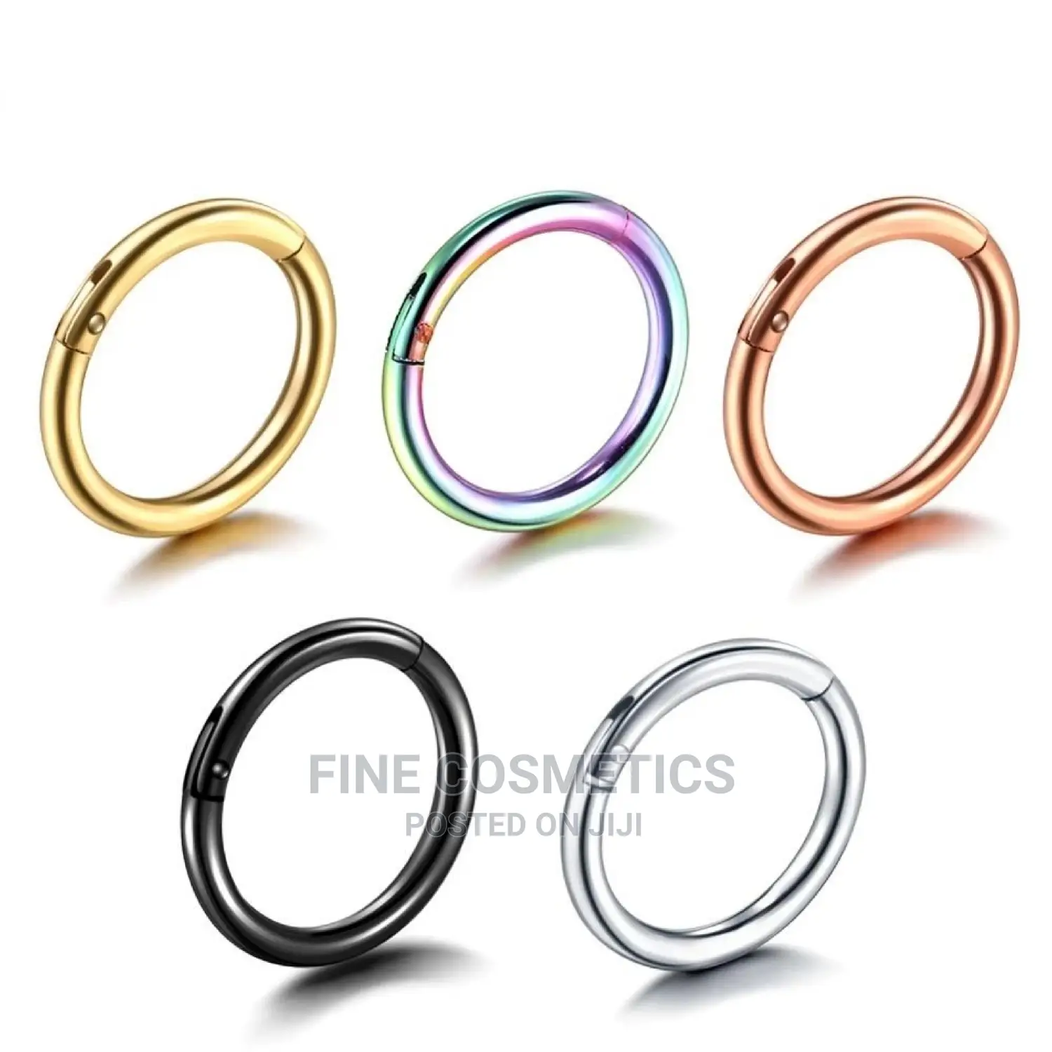 1pair Titanium Segment Earring,Septum Ring, Nosering Clicker