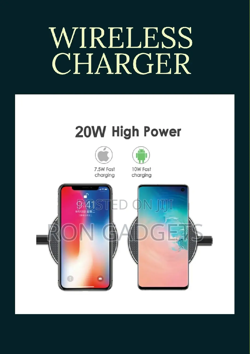 Wireless Charger 5w/7.5w/10w/15w/20w