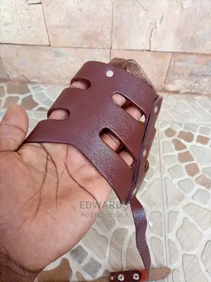 Brown Leather Dog Muzzles Size 5