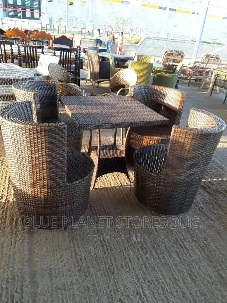 Outdoor/Balcony Chrome Coffee Sofa Sets + Center Table