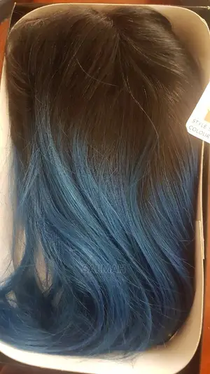 Sleek Hair Dark Blue Wig