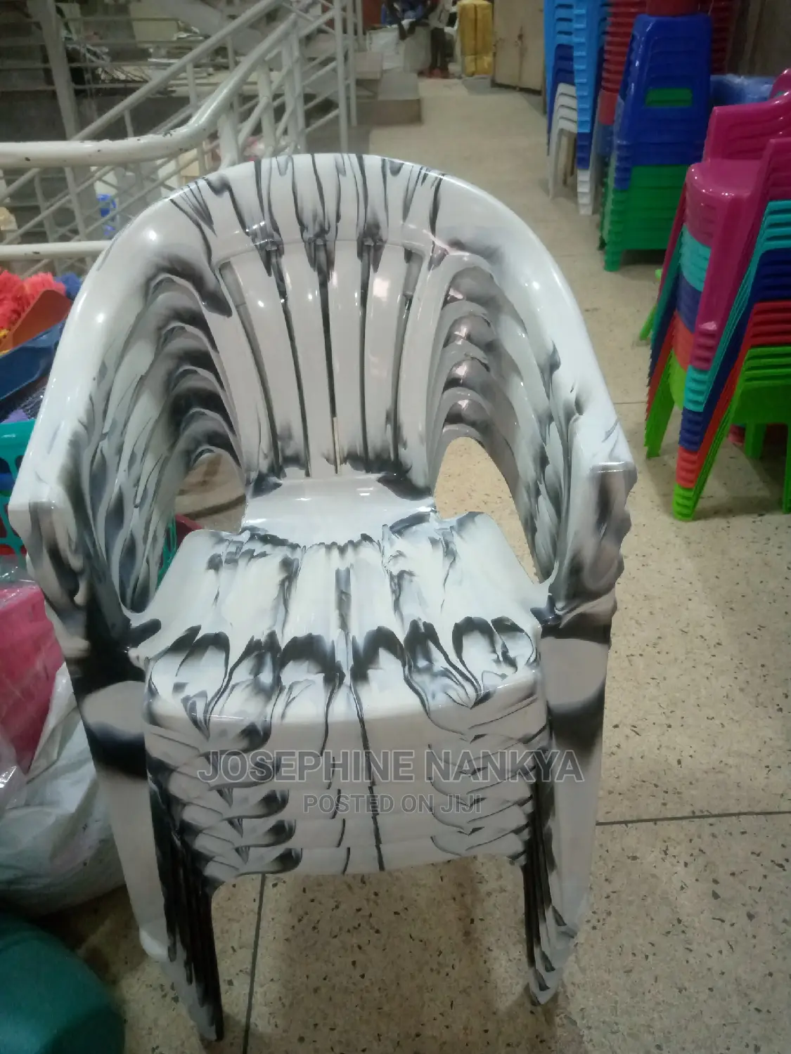 Nile Multicoloured Plastic Chair,
