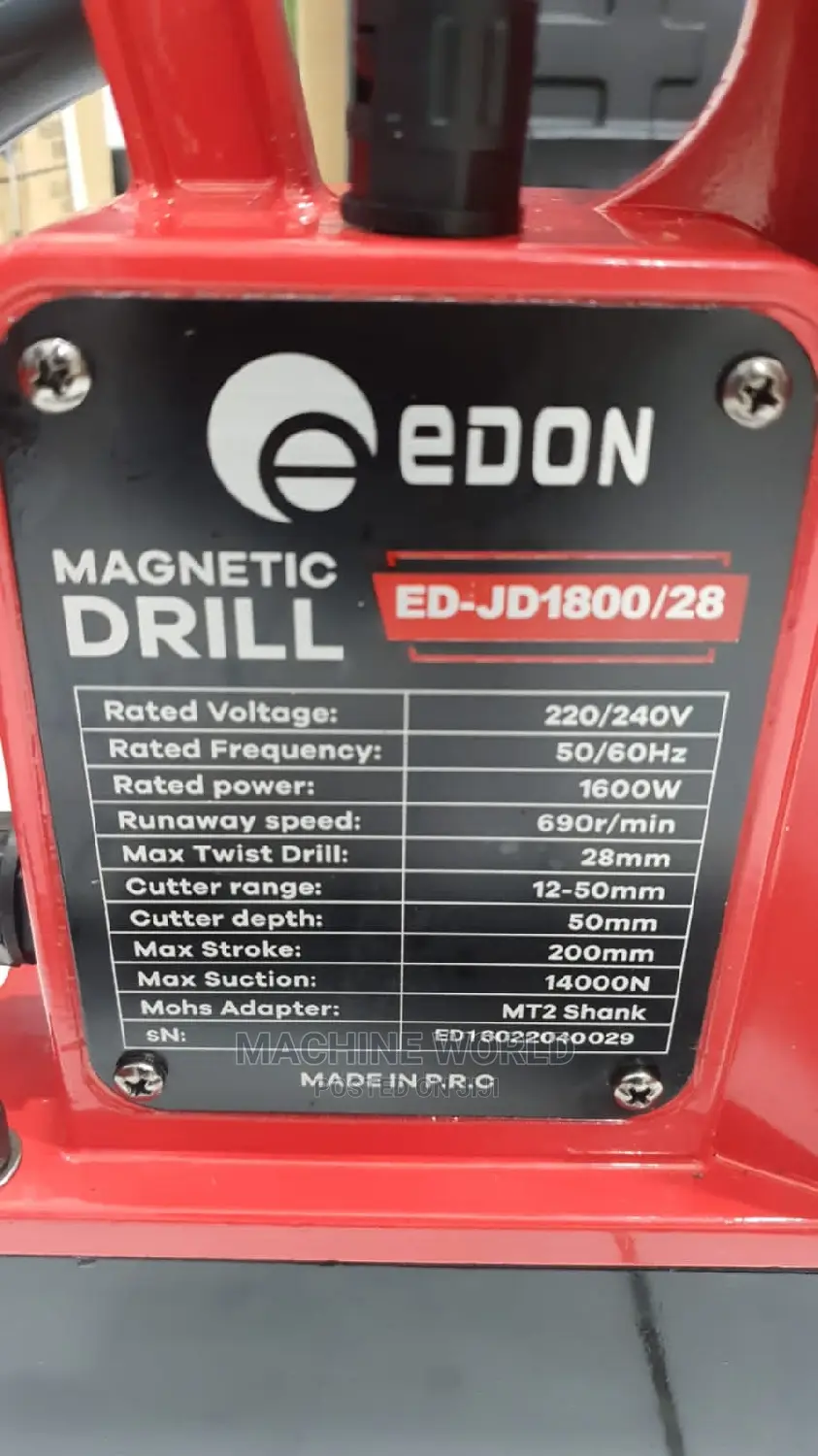 Edon Magnetic Drill
