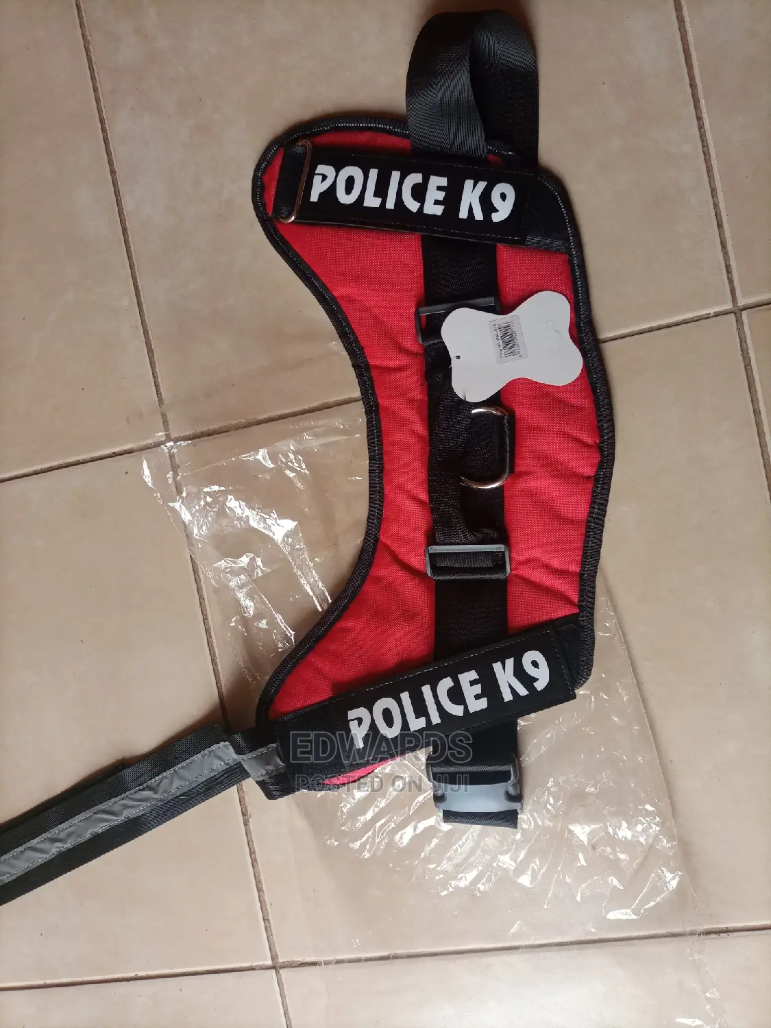 Dog Harness Red Color
