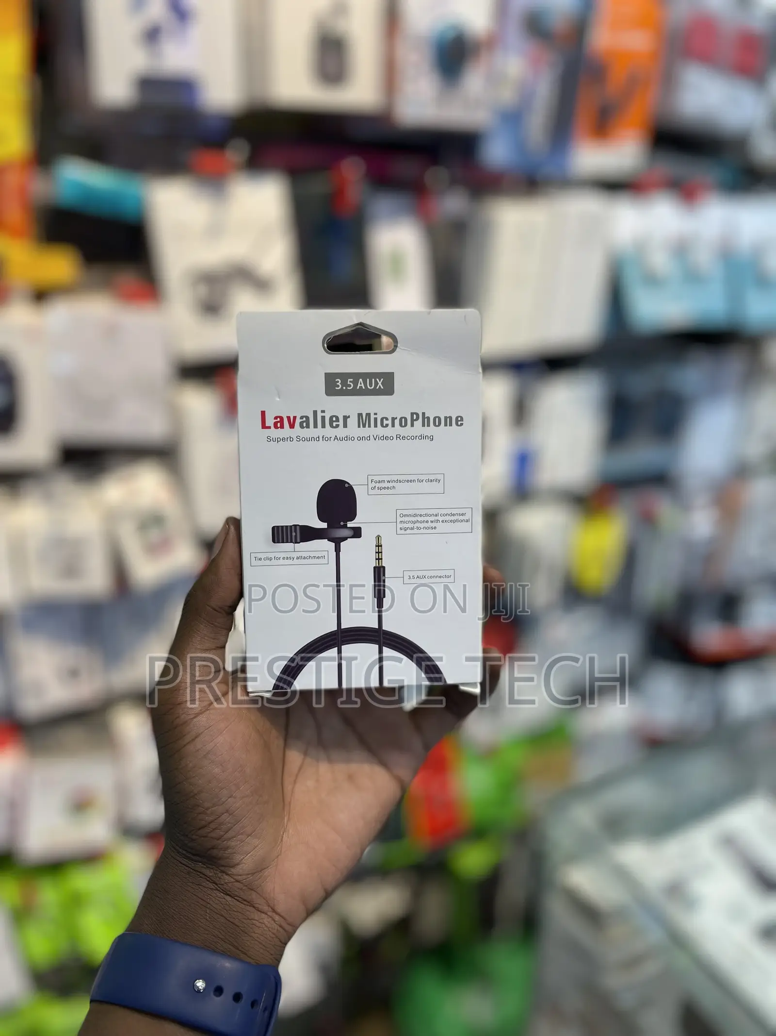 Portable Lavalier Microphone With 3.5mm Aux Cable