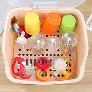 Anti Dust Baby Bottle Storage Box/Warmer With Drying Rack