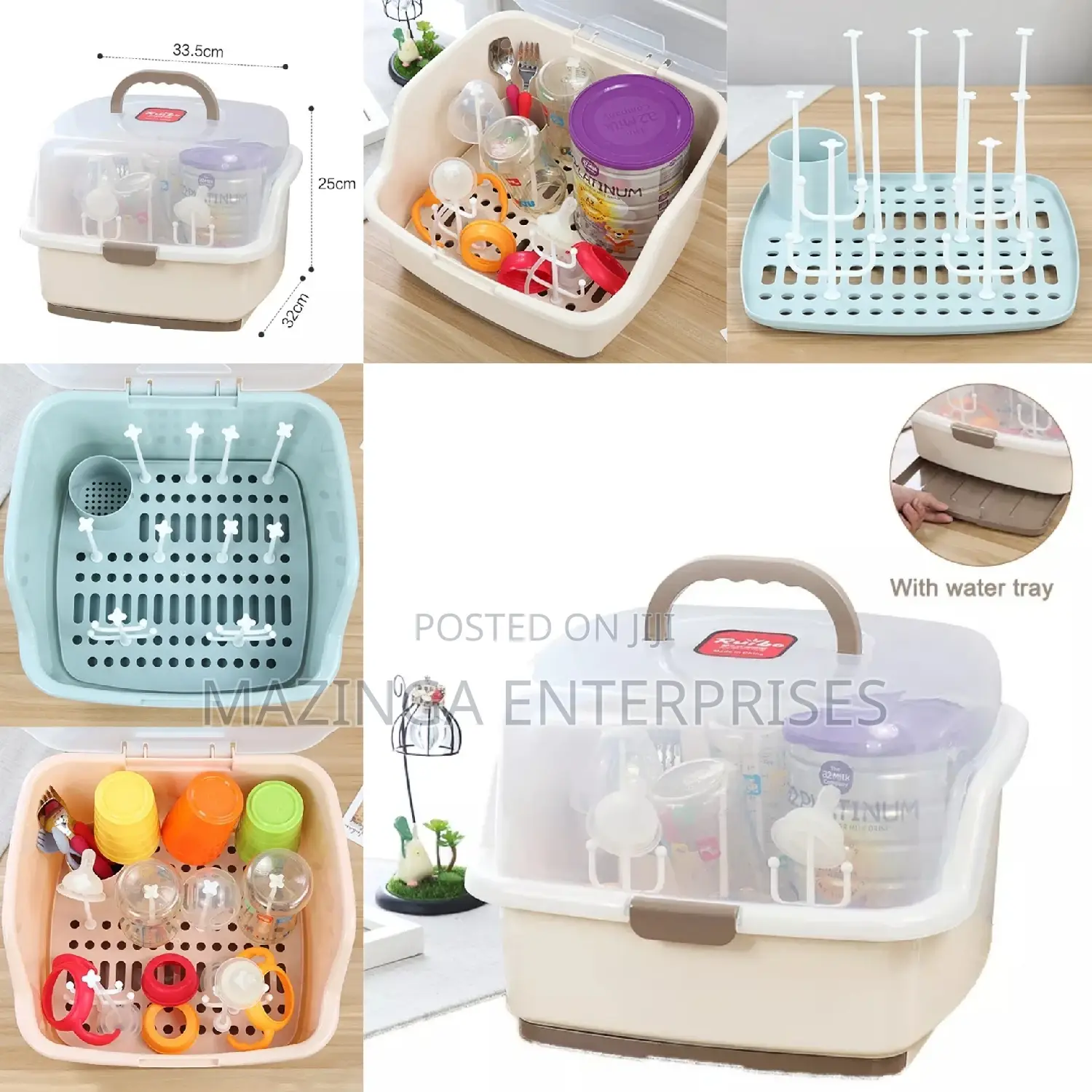 Anti Dust Baby Bottle Storage Box/Warmer With Drying Rack