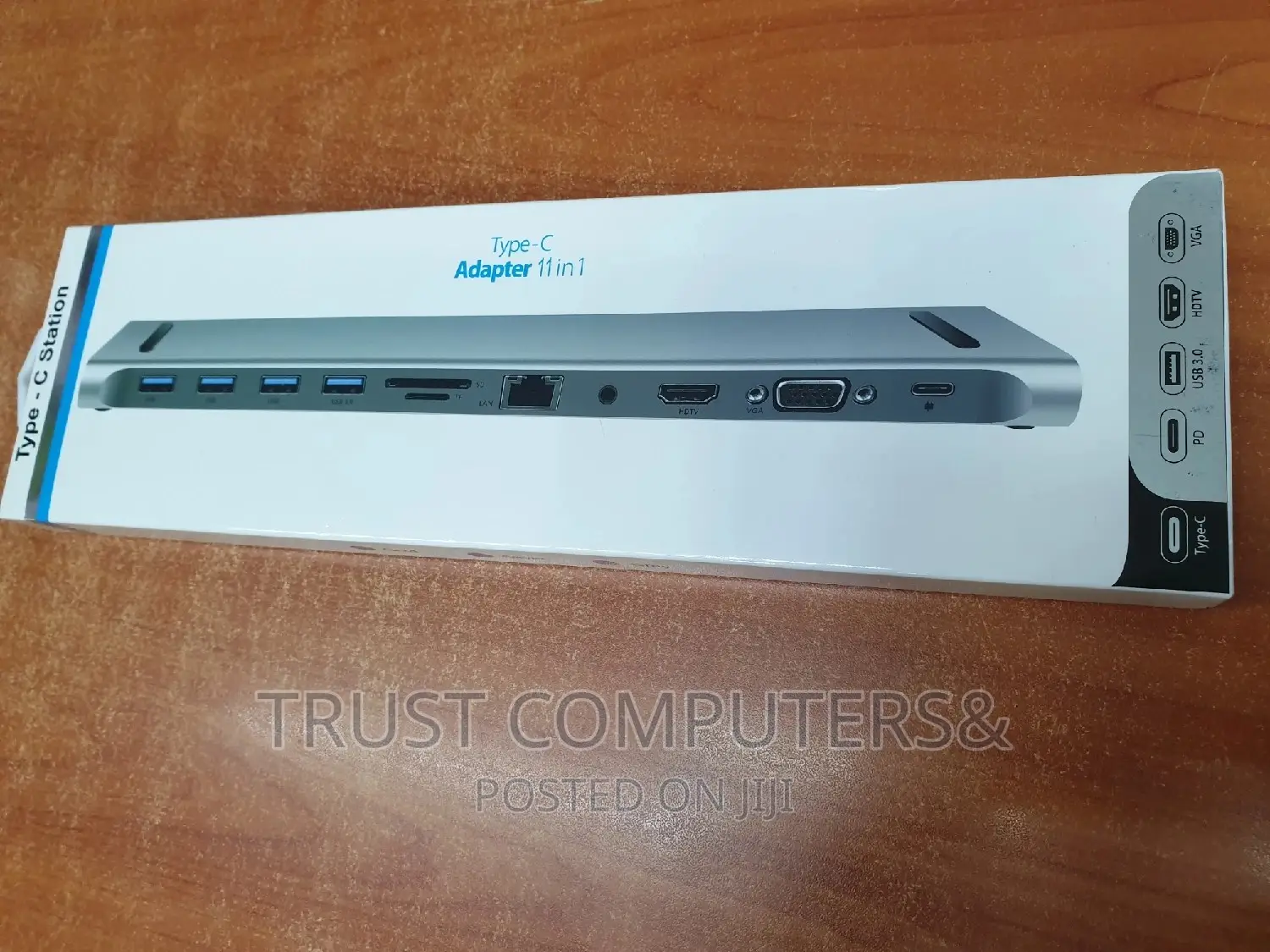 Usb C 11 in 1 Dock Station With 3 Usb, Lan, Hdmi, Vga,Type