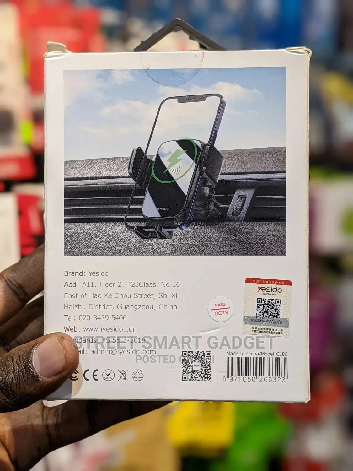 Wireless Car Phone Holder Yesido (C186)