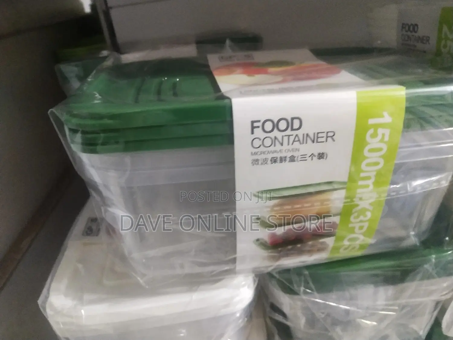 3 Pcs Microwave Storage Containers 1500mls