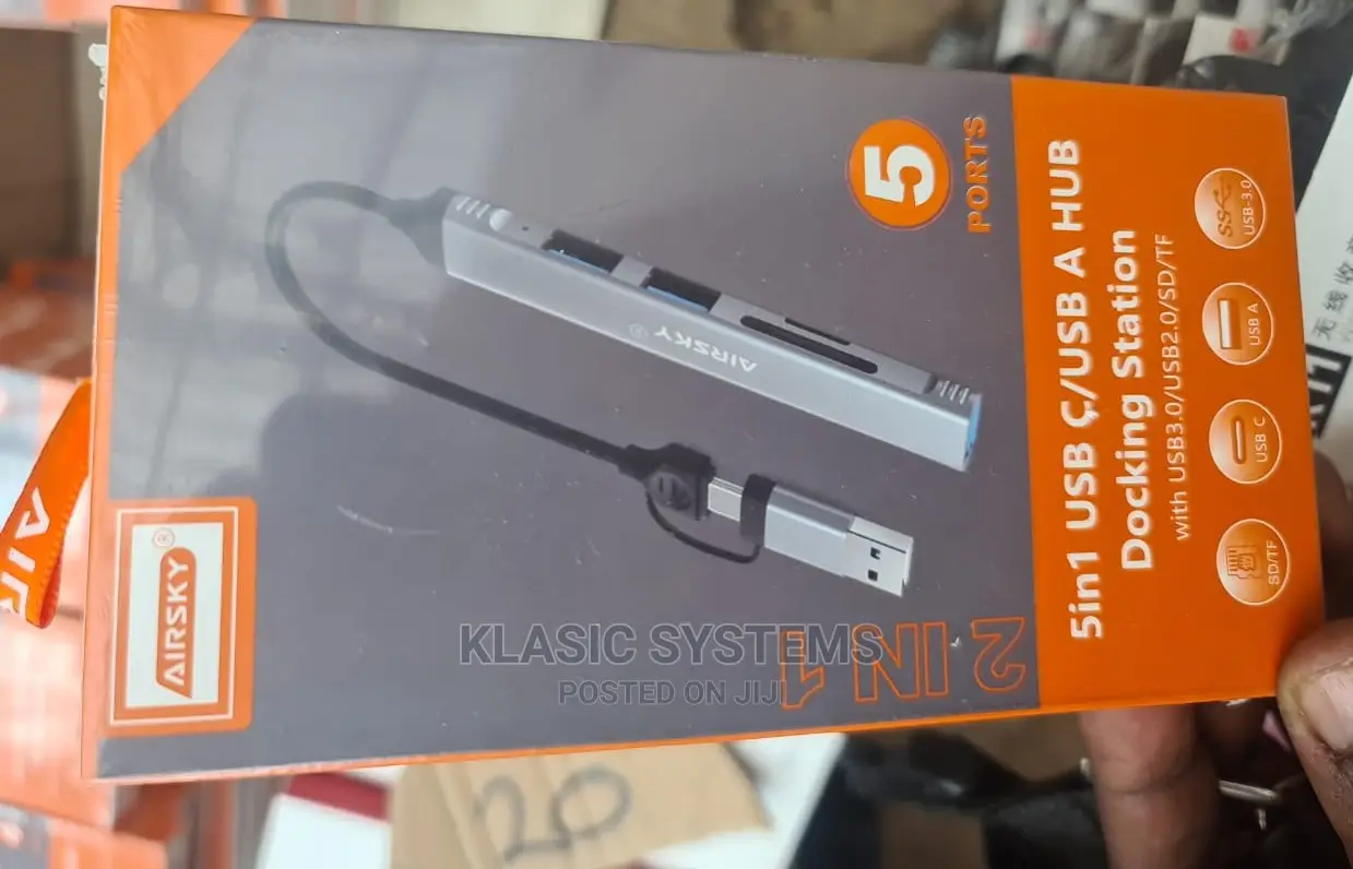 5in1 USB C/Usb a Hub Docking Station