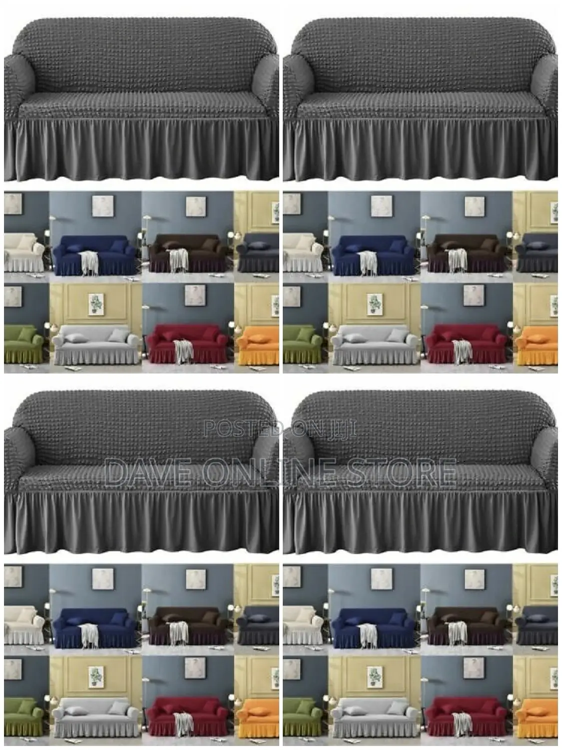 Elastic Sofa Covers Available in Various Colours