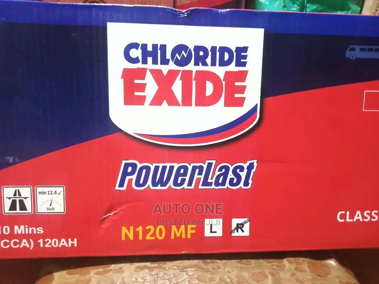 N120 MF Battery of Chloride Exide.