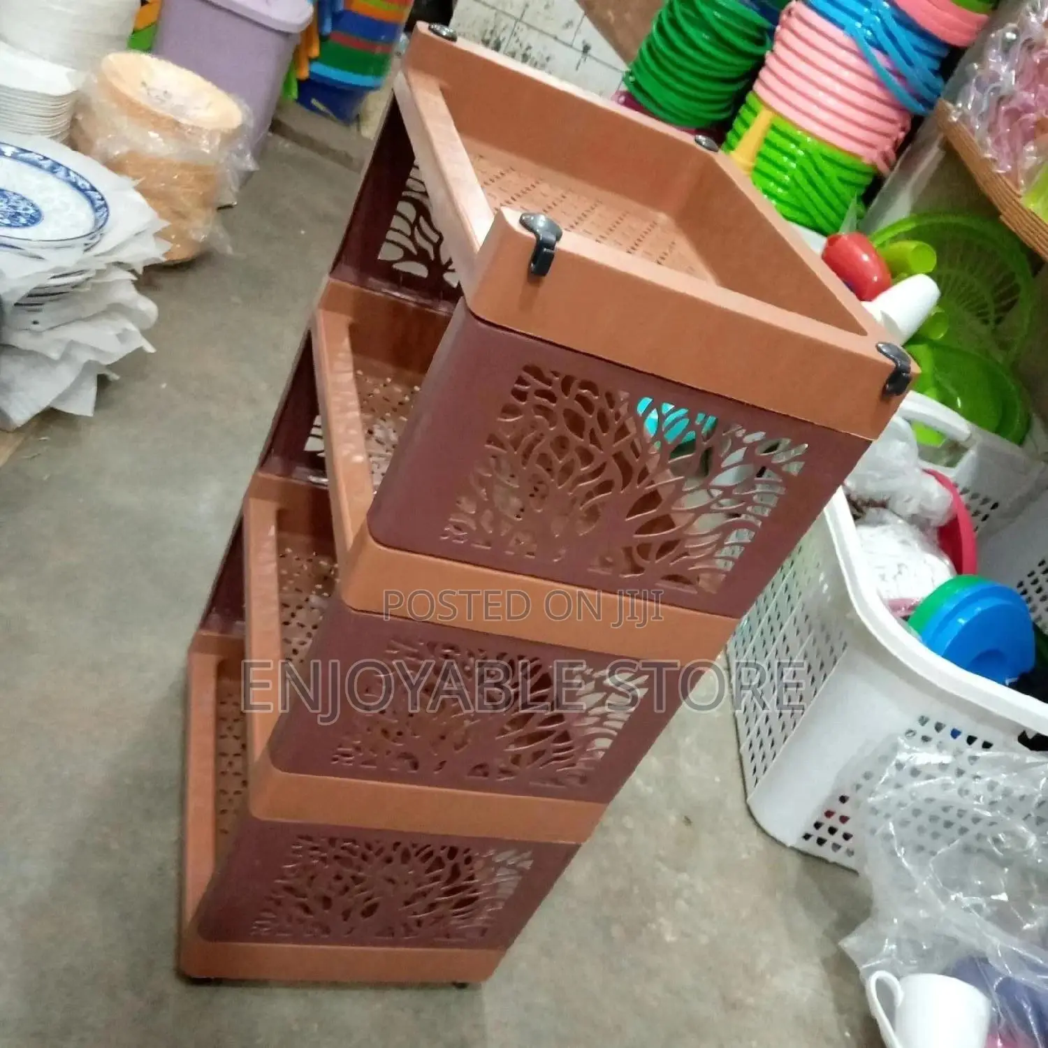 Plastic Kitchen Rack Trolley