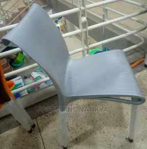 Mukwano Chair, With Metallic Legs ,Grey Colour