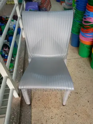 Mukwano Chair, With Metallic Legs ,Grey Colour