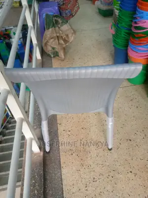 Mukwano Chair, With Metallic Legs ,Grey Colour