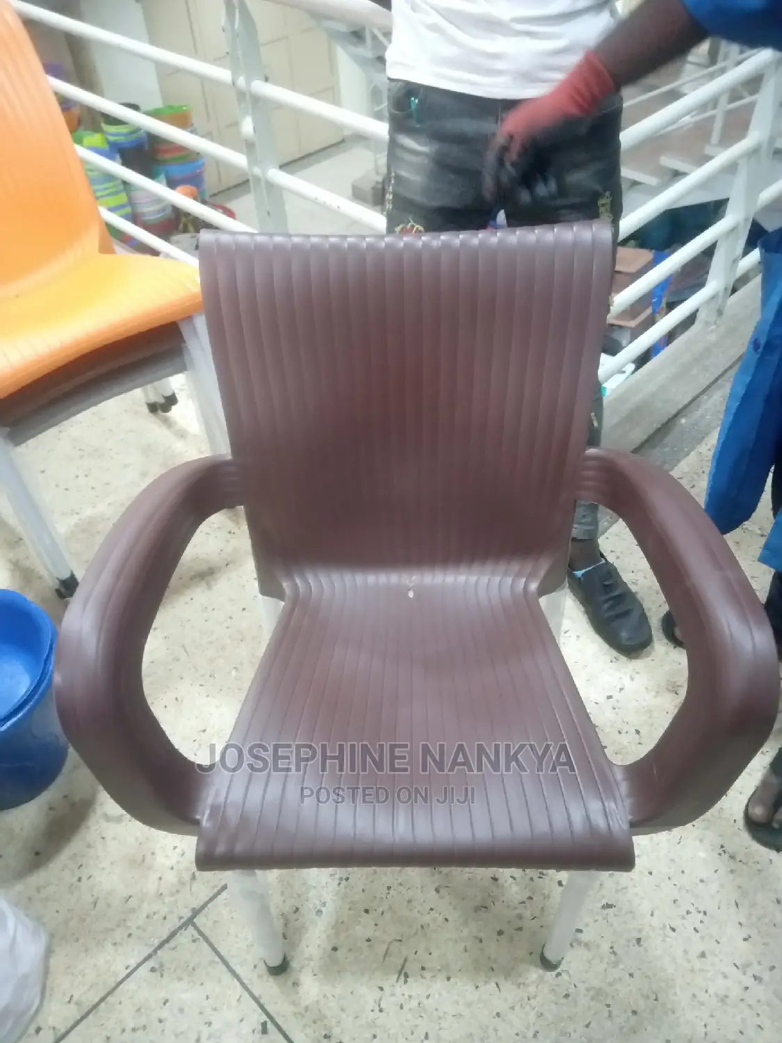Mukwano Armed Chair, Brown Colour