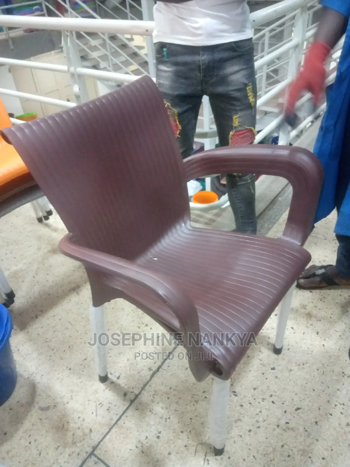 Mukwano Armed Chair, Brown Colour