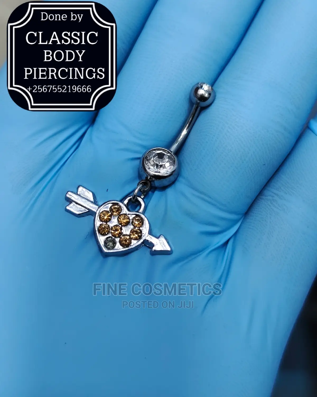 1pc Crystal Belly Button Rings Dangle Navel Rings Barbell