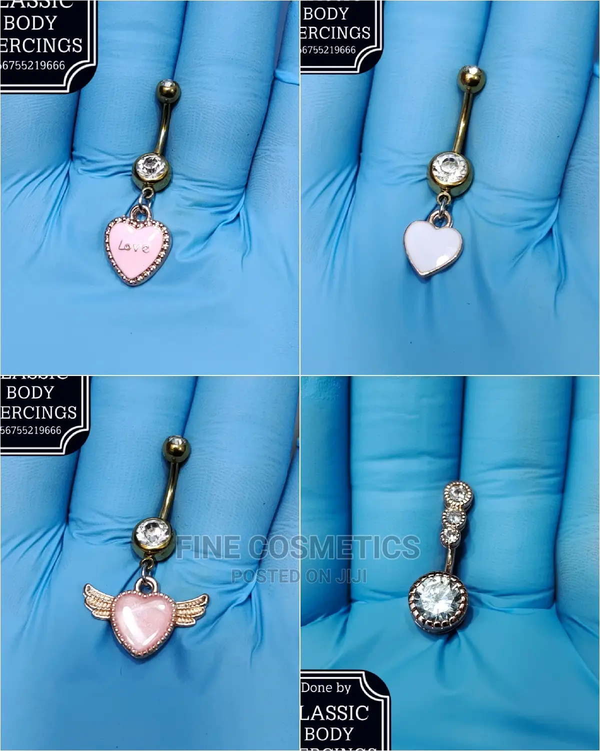 1pc Crystal Belly Button Rings Dangle Navel Rings Barbell