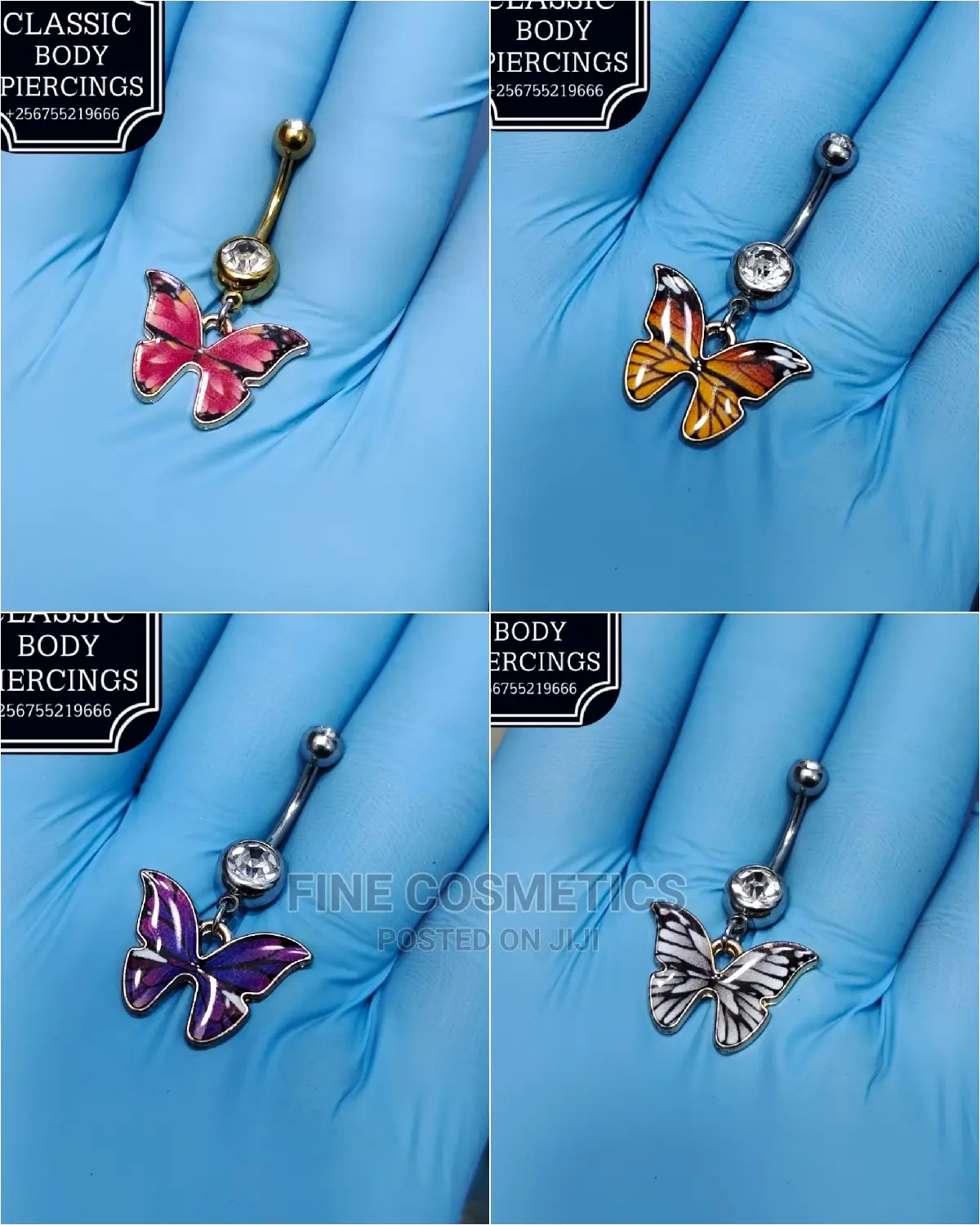 1pc Crystal Belly Button Rings Dangle Navel Rings Barbell