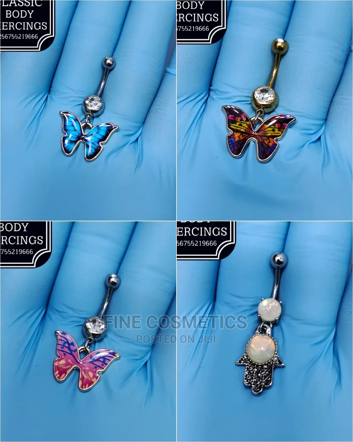 1pc Crystal Belly Button Rings Dangle Navel Rings Barbell