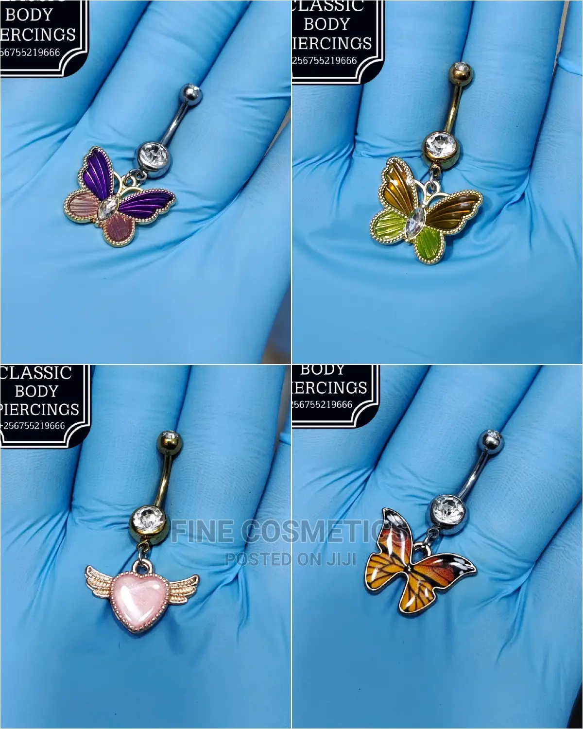 1pc Crystal Belly Button Rings Dangle Navel Rings Barbell